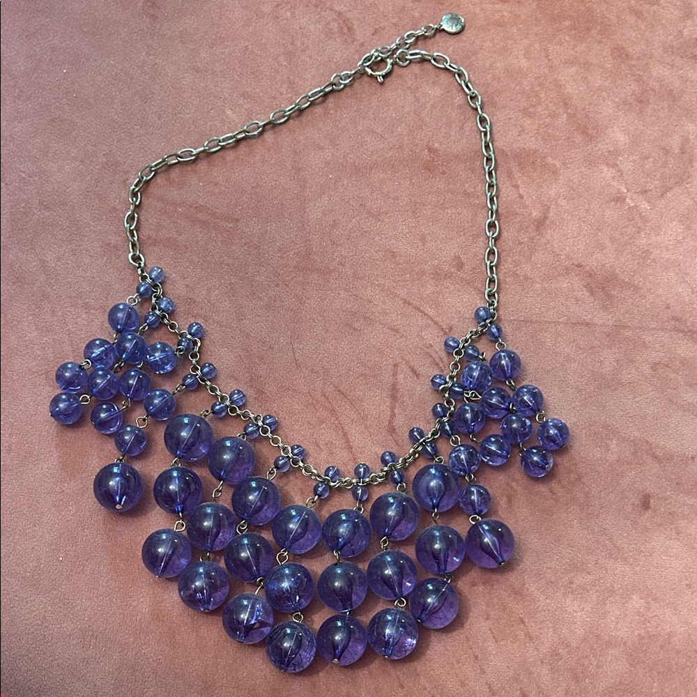 J. Crew Vibrant Blue Statement Necklace